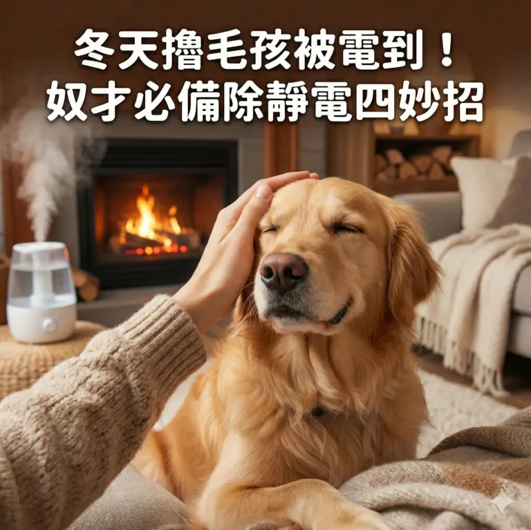 【冬季必看】消除寵物靜電全指南：這 4 個生活習慣讓毛孩遠離乾癢炸毛