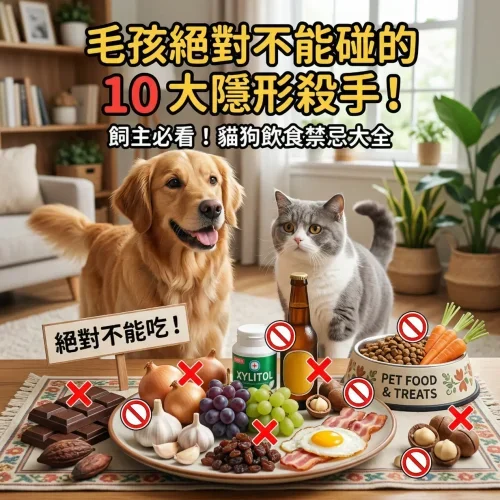 貓狗不能吃的禁忌食物清單